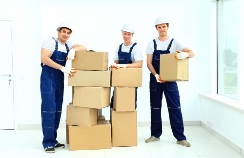 Local moving van service in a Richmond upon Thames residential street