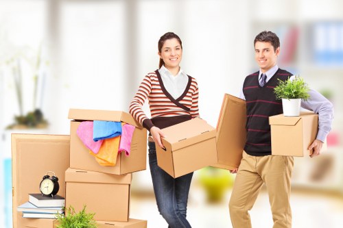 Professional movers handling a flat move in Richmond upon Thames