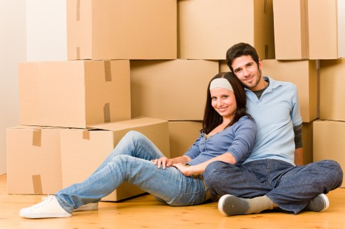 Packing and loading boxes for a house move in Richmond upon Thames