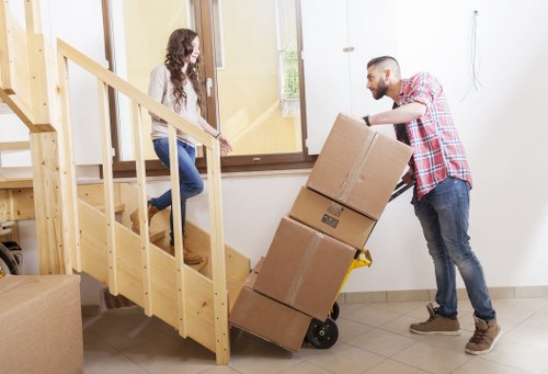 Removal team loading a van for a property move in Richmond upon Thames